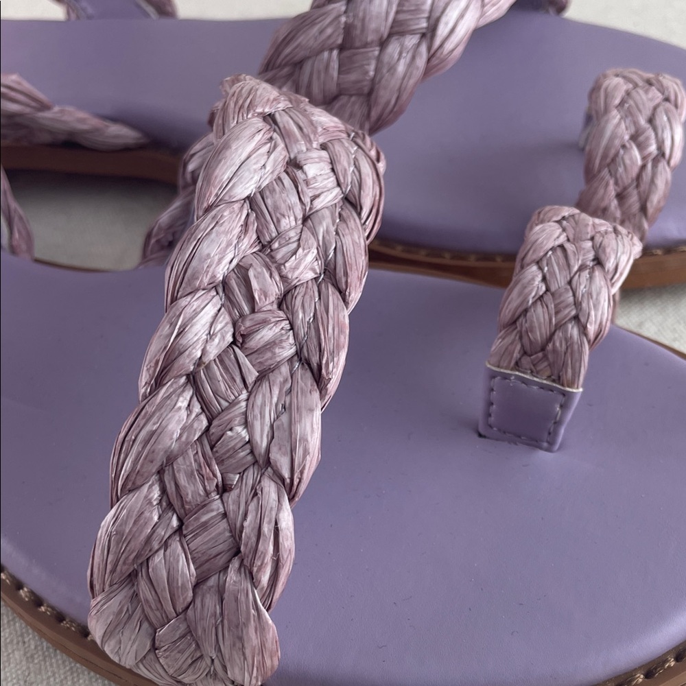 Franco Sarto Lavender Braided Sandals Size 9.5 - Picture 8 of 11